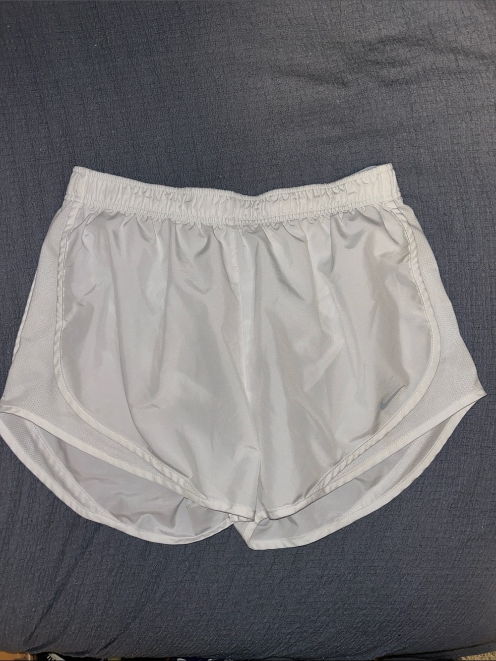 Nike White Dri-FIT Athletic Shorts